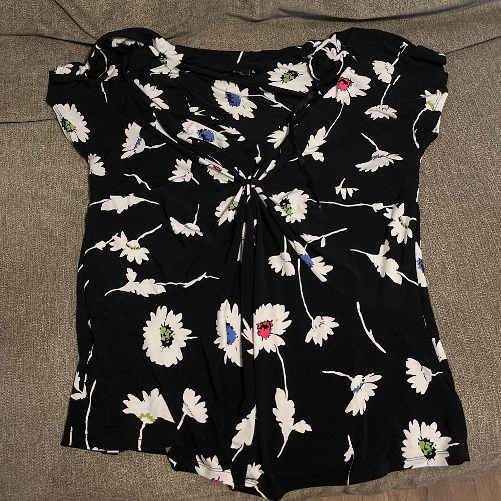 Large Black Blouse
